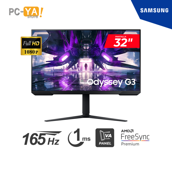 MONITOR GAMING SAMSUNG ODYSSEY G3, 32" VA, FHD, 165Hz, 1ms, FreeSync