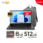 LAPTOP LENOVO K14 Gen 1 14" FHD 1920 x 1080 RYZEN 3 5400U 8GB 512GB SSD M.2 + MOCHILA No Incluye Sistema Operativo