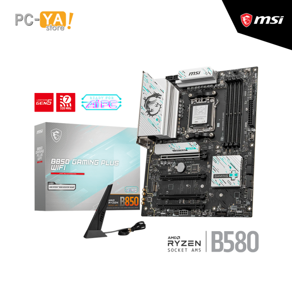 PLACA MSI B850 GAMING PLUS WIFI Chipset AMD B850 Socket AMD AM5 4DDR5 Sopor.256 GB DP ATX
