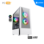 CASE ANTRYX RX 460 MESH S/FUENTE USB 3.0 FANx3 VIDRIO TEMPLADO BLANCO (WHITE)