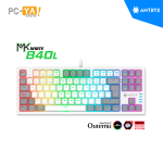 TECLADO MECANICO TKL ANTRYX MK840L WHITE(BLANCO) & GRAY, RED SWITCH