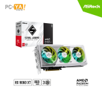 TARJETA DE VIDEO ASRock AMD Radeon RX 9060 XT Steel Legend 8GB OC 8 GB GDDR6 HDMI DP PCI-E 5.0 BLANCO(white)