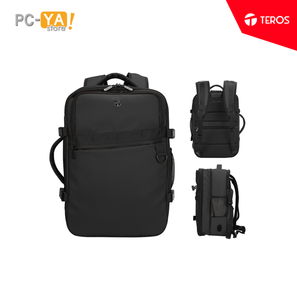 MOCHILA TEROS Travel Backpack TE9037BK para notebooks de hasta 15.6", negro