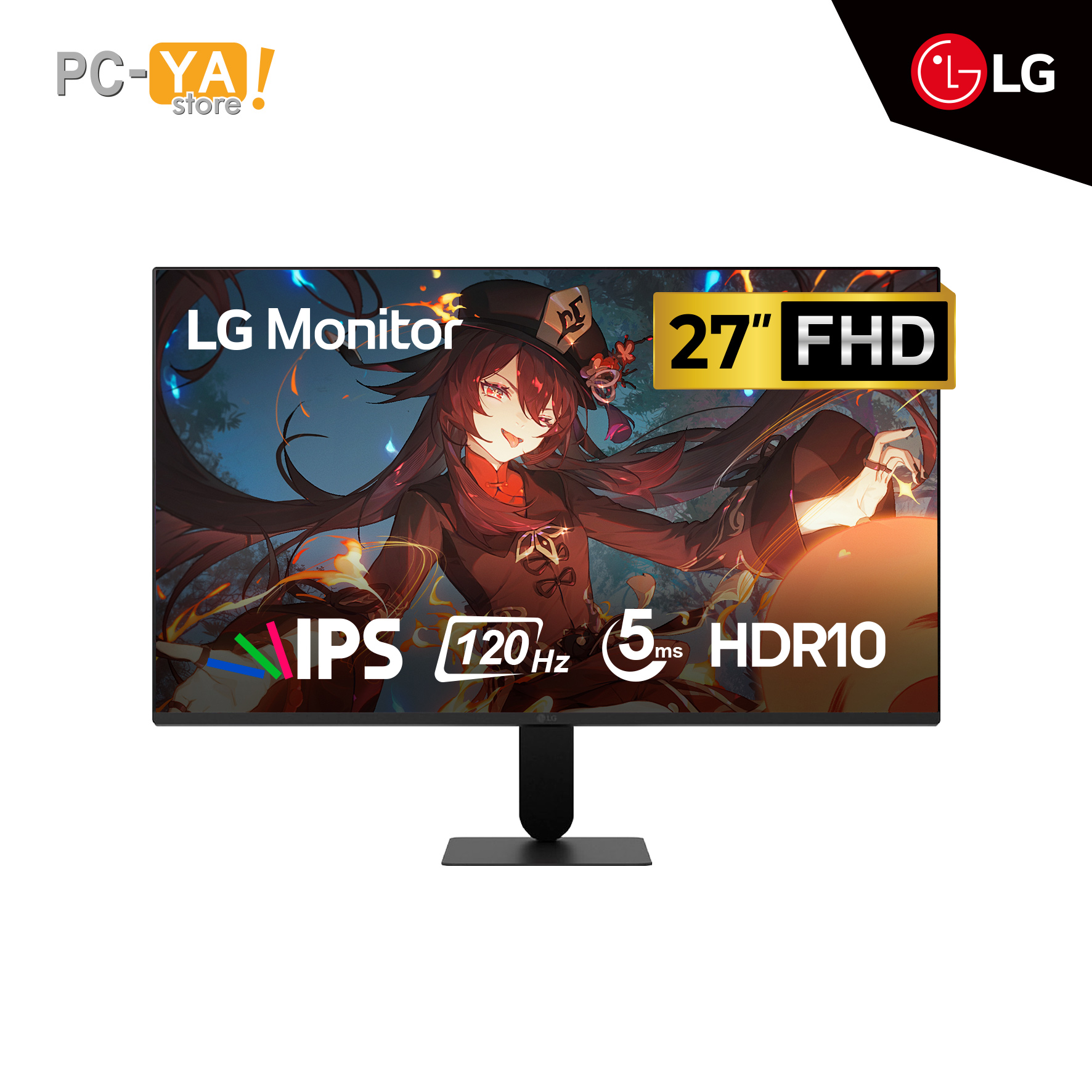 27U411A-B-3 MONITOR LED 27" LG 27U411A-B 1920x1080 HDMI VGA 5MS 120Hz NEGRO - Imagen 1