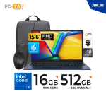 LAPTOP ASUS VIVOBOOK 15 X1504VA-E84630 15.6" FHD IPS 1920 x 1080 TOUCH Core 5-120U 1.4/5.0GHz 16GB DDR5 512GB SSD Mouse + Mochila No Incluye Sistema Operativo