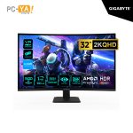 MONITOR GAMING GIGABYTE 32 GB GS32QCA VA Curvo 1500R 2K (QHD) 2560 x 1440 180Hz, 1Ms HDMI DP FreeSync NEGRO