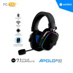 AUDIFONO C/MICROFONO ANTRYX APOLO 500 EVO BLACK  7.1 CONEXIÓN WIRELESS BLUETOOTH Black