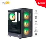 CASE TEROS GAMER TEROS TE-1323G S/FUENTE MICRO-ATX USB Tipo-C.Audio Negro