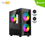 CASE GAMER DATAONE LUNA BP13 VIDRIO TEMPLADO 550W 3xARGB Micro ATX